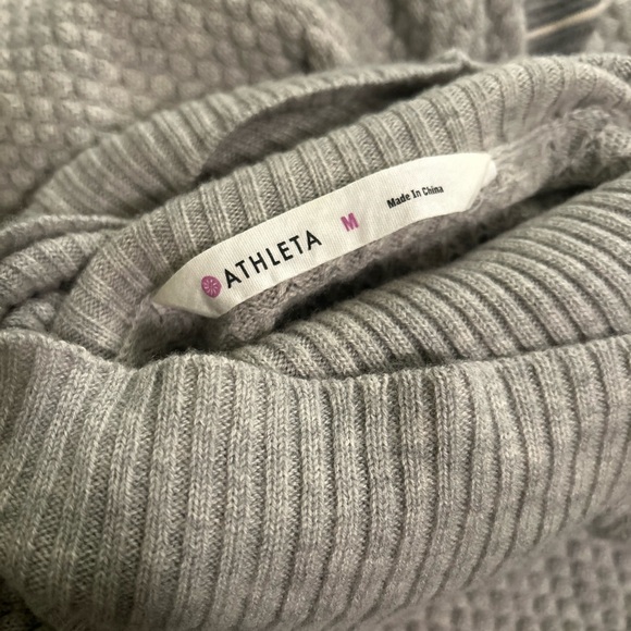 Athleta Gray Turtleneck Sweater Dress - Picture 2 of 11